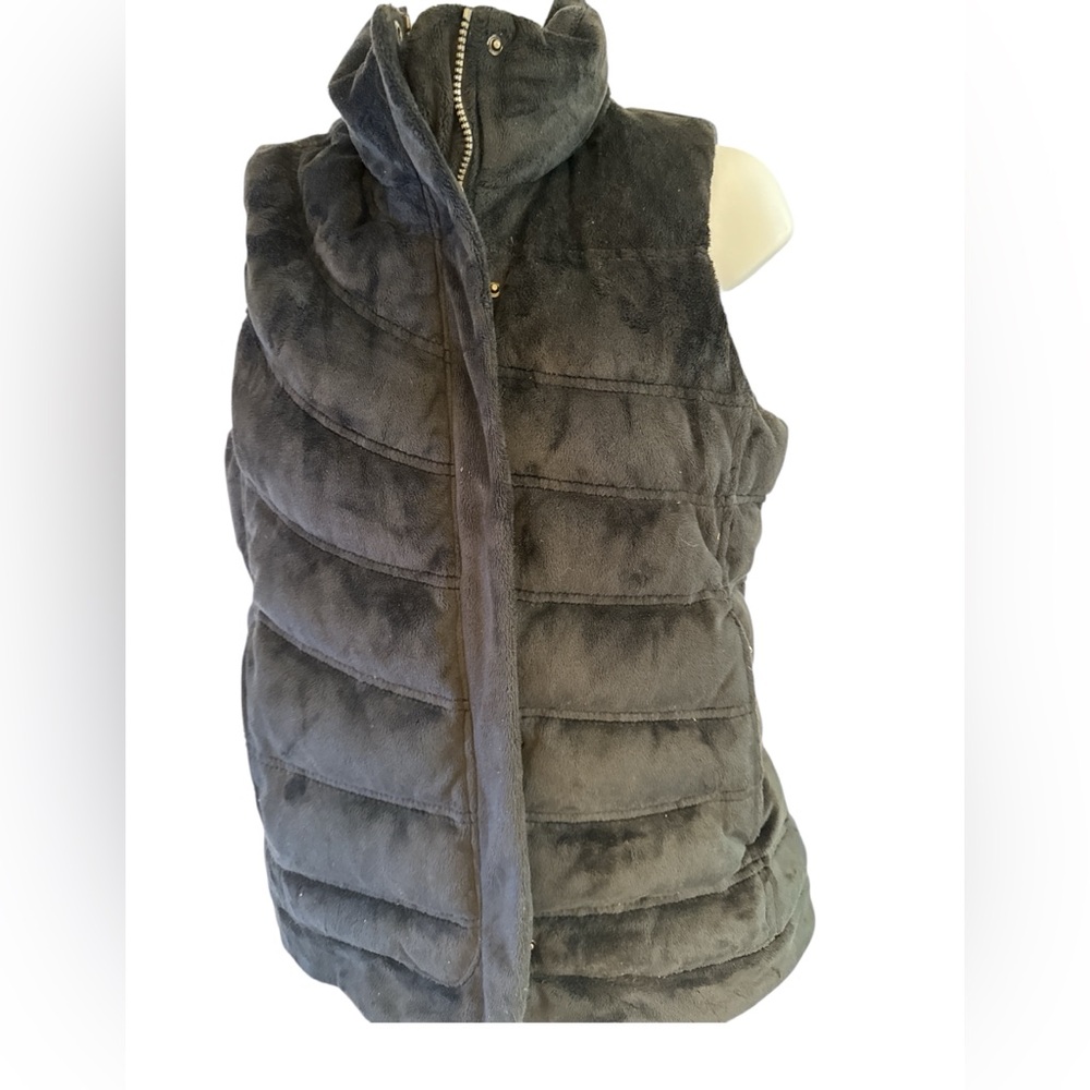 Athleta microsuede Black Vest-like new!